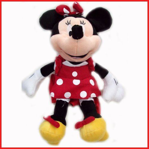 Disney en peluche classique Minnie Mouse robe à pois rouge 15 Toy Doll