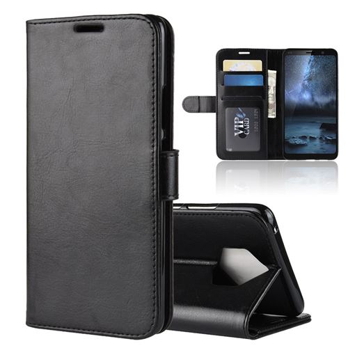 Etui en PU coloré noir pour votre Nokia 9 PureView