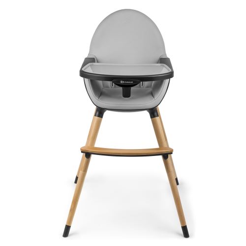 Kinderkraft Chaise haute bébé évolutive 2 en 1 FINI Plateau réglable Tablette amovible - Noir
