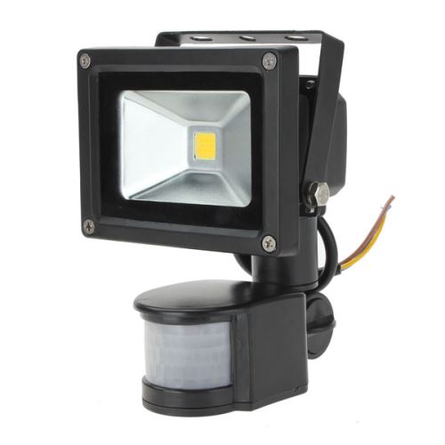 LED Lampe 10W PIR Motion Sensor IP65 Projecteur Floodlight Blanc Chaud