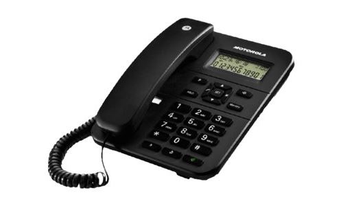 Motorola CT202 - Téléphone filaire avec ID d'appelant - noir