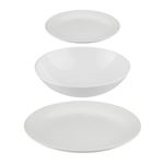 Secret de Gourmet - Service de Table 18 Pièces White Floral 26cm Blanc