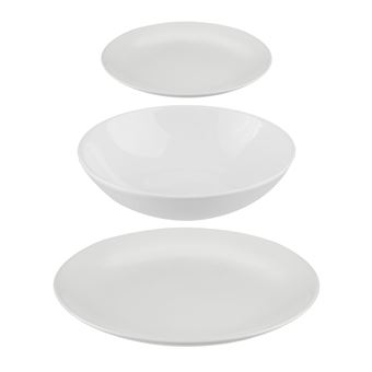 Secret de Gourmet - Service vaisselle 18 pièces COLORAMA - Blanc - Colorama - 1
