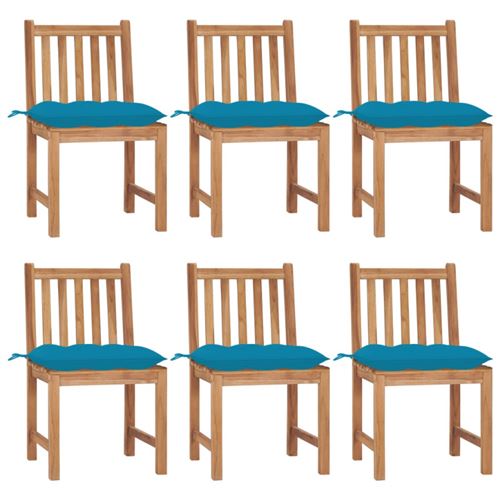 Non Communiqué Bois Lot De 6 Chaise Vidaxl En Massif Exterieur H. 90 Cm