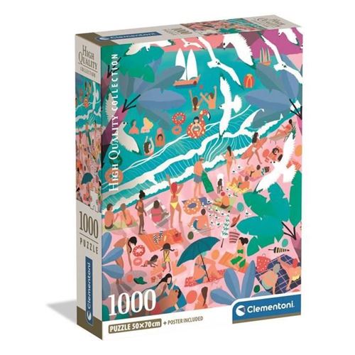 Non Communiqué Multicolore Puzzle Dimanche À La Plage 1000 Pièces