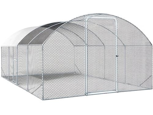 Comparer les prix de Enclos à poules dôme 15 m² parc grillagé "Cocorico" - 5 x 3 m - acier galvanisé