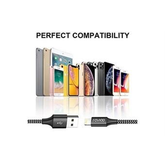 Câble iphone chargeur iphone, [2m/lot de 3] câble lightning nylon tressé  câble charge rapide pour iphone 11/11 pro/x/xs/xr/8/8 plus/7/7 plus/6s/6s  plu - Câbles USB - Achat & prix