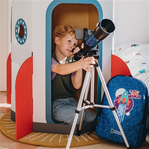 Télescope Débutants & Enfants 90X – Ouverture 50 Mm, Trépied, Viseur, Parfait Pour Observer La Lune