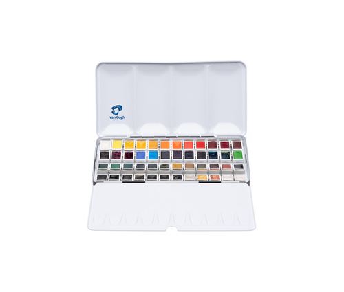 ROYAL TALENS Peinture aquarelle Van Gogh, kit de 48 dans un