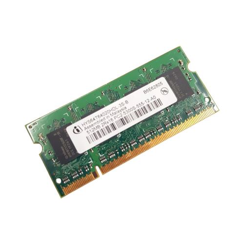 Barrette Mémoire 512Mo Ram Ddr2 Infineon Hys64T64020Hdl-3S-B So-Dimm Pc2-5300S