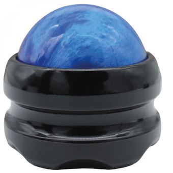 Boule de massage roll on avec rotation à 360° - Bleu - Vivezen - 1