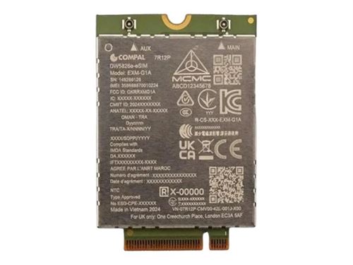 Non Communiqué Dell Wireless Dw5826e - Modem Cellulaire Sans Fil - 4G Lte Advanced - M.2 Card