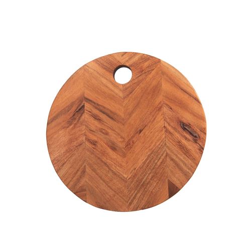 Non Communiqué Marron Planche À Découper Chevron 25 Cm - Table Passion - Bois D'acacia
