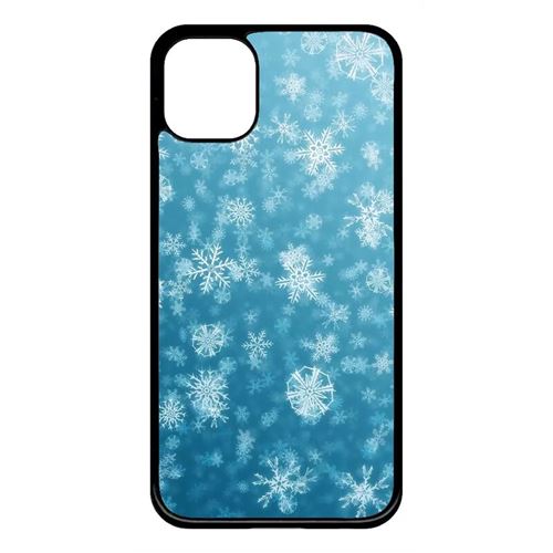 Coque My-Kase pour iPhone 11 - flocons de neige - Plastique Noir