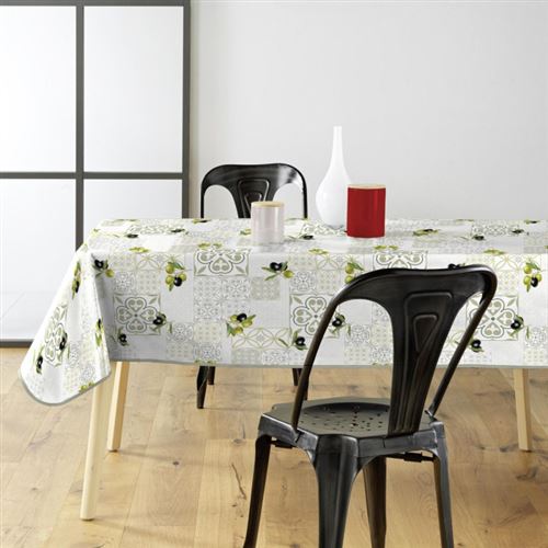 Nappe Toile Cirée "Andalousie" 140x240cm Vert
