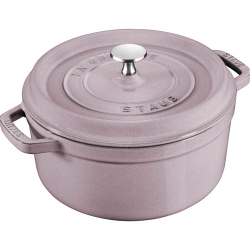 Cocotte 22 cm STAUB, Rond(e), Fleur de cerisier, Fonte