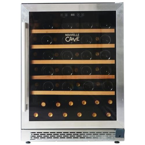 Continental Edison CECWC52BE - Cave à vin - encastré - pose libre - largeur : 59.5 cm - profondeur : 57.5 cm - hauteur : 82 cm - 140 litres - classe G - noir