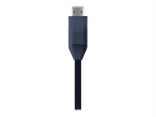 ORA ITO - Câble Lightning - Lightning mâle pour USB mâle - bleu marine - plat - pour Apple iPad/iPhone/iPod (Apple Dock)