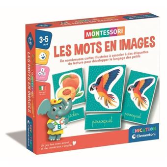 Montessori - Les mots en images - Jeu éducatif développement du lexique - Dés 3 ans - 1