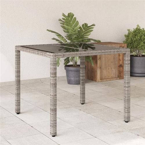 vidaXL - Table de jardin - Verre - Rectangulaire - Image 3