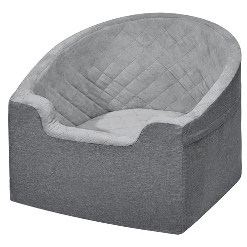 VEVOR Siège d'auto pour chien petit et moyen animaux de compagnie 25 kg gris