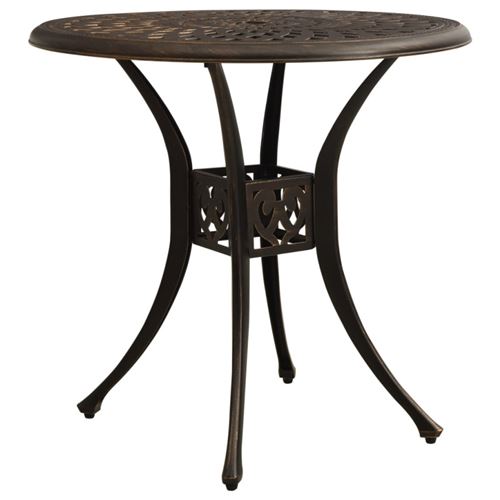 Table de jardin Bronze 78x78x72 cm Aluminium coul&eacute; Vidaxl Bronze