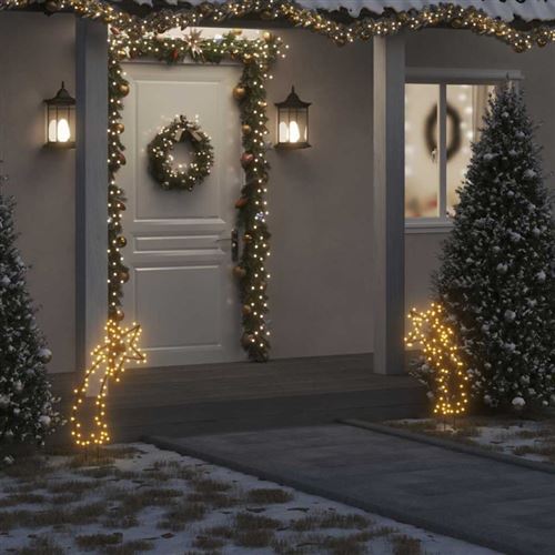 VIDAXL - Décoration Lumineuse Météore de Noël - 80 LED - 62 cm - Image 3