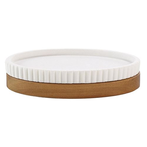 Non Communiqué Blanc Porte Savon Design "Niagara" 14Cm
