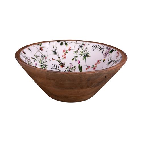 Saladier Champêtre 30 cm bois 30 cm table passion 30x30 cm - Image 2