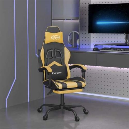 Non Communiqué Noir Chaise De Bureau Vidaxl H. 121 Cm En Metal Interieur