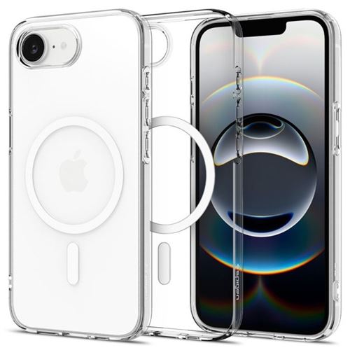 Spigen Liquid Crystal Magfit - Coque de protection pour téléphone portable - polyuréthanne thermoplastique (TPU) - Blanc clair - pour Apple iPhone 16e