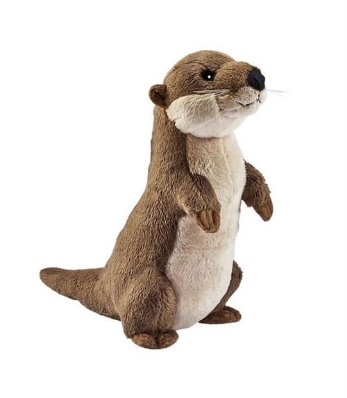 Peluche Anima Loutre dréssée marron 20cm