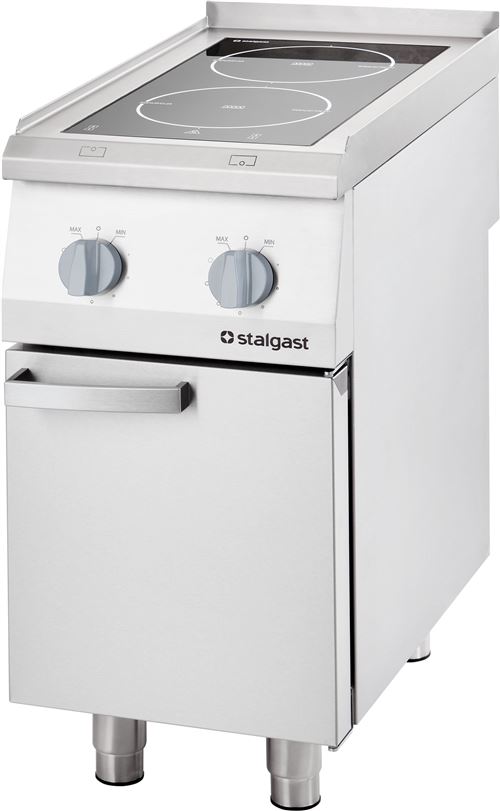  R&eacute;chaud Induction 2 Plaques 7 kW - - - Acier inoxydable 400x700x850mm