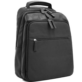 BOSS - Veste en cuir style trench avec ceinture à nouer - Marron