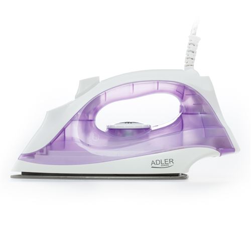 Fer &agrave; vapeur - Adler - AD 5019 - 10 g/min - 1600 W - Violet et Blanc