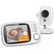 BOIFUN 3.2”Babyphone Camera, Camera Bebe 720P, Vision Nocturne, Communication Bidirectionnelle, Capteur de Température, Berceuses, VOX