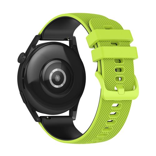 Avizar Vert/Noir Bracelet Pour Huawei Watch Gt3 46Mm Silicone Bicolore Texturé Citron - Image 3
