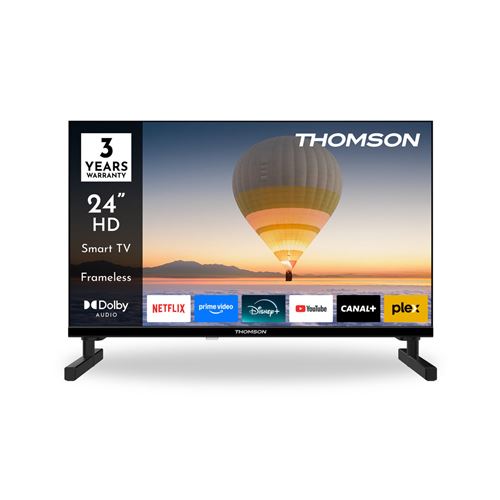 Téléviseur intelligent Thomson 24HT2S15 LED HD 24 Wi Fi Noir