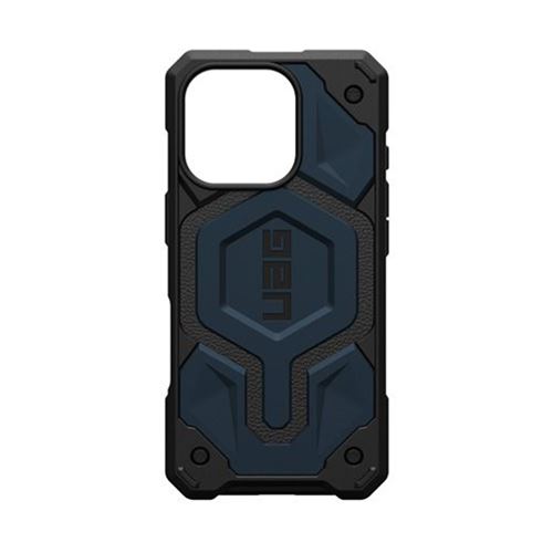 UAG Monarch Pro - Coque de protection pour téléphone portable - compatibilité avec MagSafe - cuir, Cuir de surface, fibre de carbone, plaque de cisaillement en polycarbonate - mallard - pour Apple iPhone 16 Pro