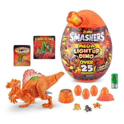 2€60 sur Smashers - Oeuf Geant Mega Light Up Dino (+ 25 Surprises) - Autre  jeux éducatifs et électroniques - Achat & prix