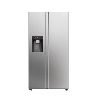 Réfrigérateur américain 90.5cm 601l ventilé platinium Haier HSW59F18EIMM