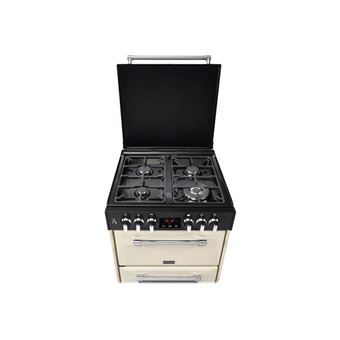 Stoves Richmond 600DF - Cuisinière (four à deux étages) - pose libre - largeur : 60 cm - profondeur : 63.5 cm - hauteur : 90 cm - crème