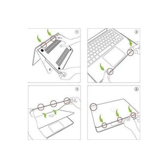 FINTIE Coque Compatible avec MacBook Air 13 Pouces A1466 / A1369 (Version  2010-2017) - Etui en Plastique Rigide Housse de Protection Fine et Légère,  Transparent Cristallin : : Informatique