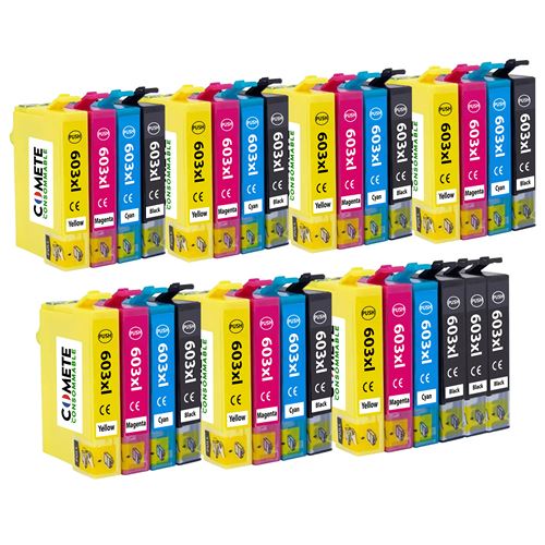 COMETE CONSOMMABLE COMETE - 603 XL - 30 Cartouches d'encre compatibles avec EPSON- Marque fran&ccedil;aise