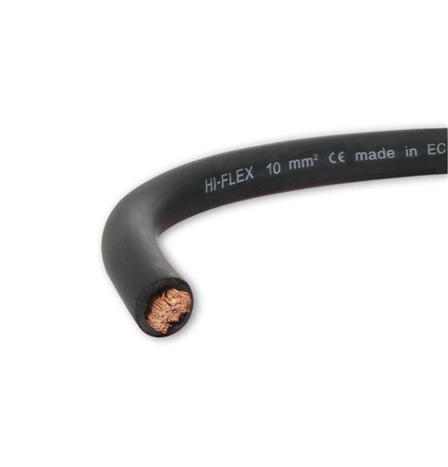 Cable electrique extra souple batterie soudage noir 10 mm ? - 5 metres - Oc-pro