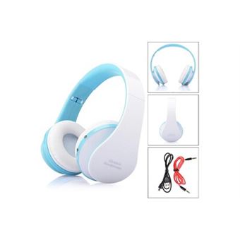Casque stéréo sans fil bluetooth pliable casque mains libres mic bu - 1