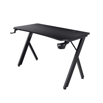 Trust Bureau Gaming GXT 700 Omnius, 120 x 60 x 76 cm, Bureau Gamer, Support de Casque et Porte-gobelet, Structure en Acier - 1