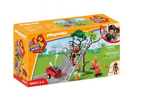 Playmobil 70917 Duck On Call Pompier et Chat
