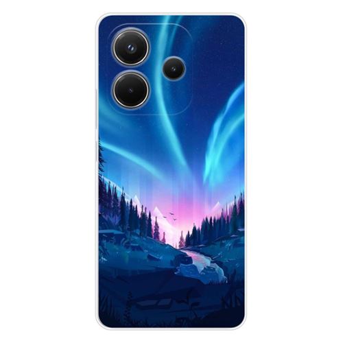 Coque en silicone - Compatible Xiaomi Redmi Note 14 4G - design tombee de nuit