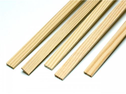 Baquettes En Pin 5.0 X 5.0 X 1000 Mm (10pcs) - Pichler